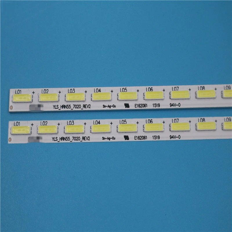 

New Kit 2 PCS 64LED 596mm LED strip for Sony Sharp XBR-55X850C KD-55X8500C 75.P3C08G001 15A09N SYV5541 YLS_HAN55_7020_REV2 HRN55