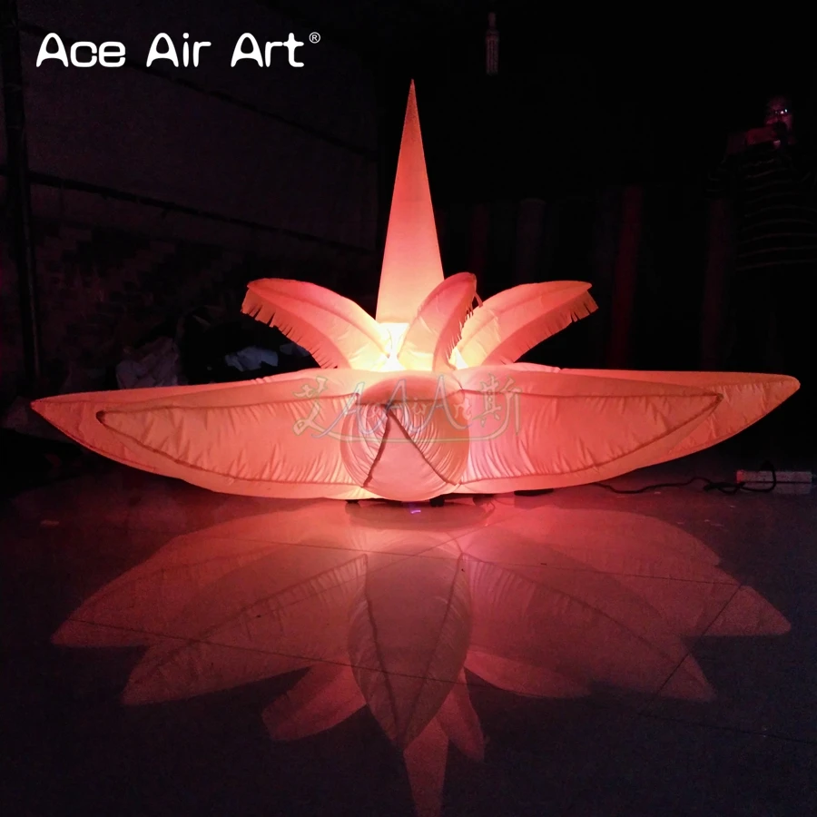 Neu gestaltete aufblasbare LED-Seerose, LED-Lotusblume, aufblasbare Dekoration von Ace Air Art