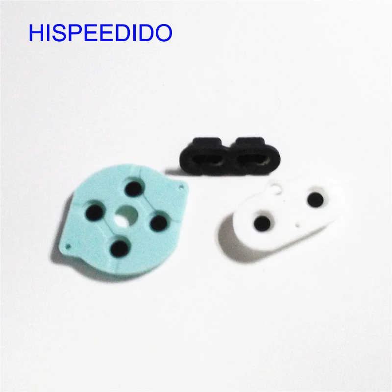 HISPEEDIDO 50sets/lot High Quality For Gameboy Pocket GBP Repair Silicon Conductive Buttons Rubber Pads