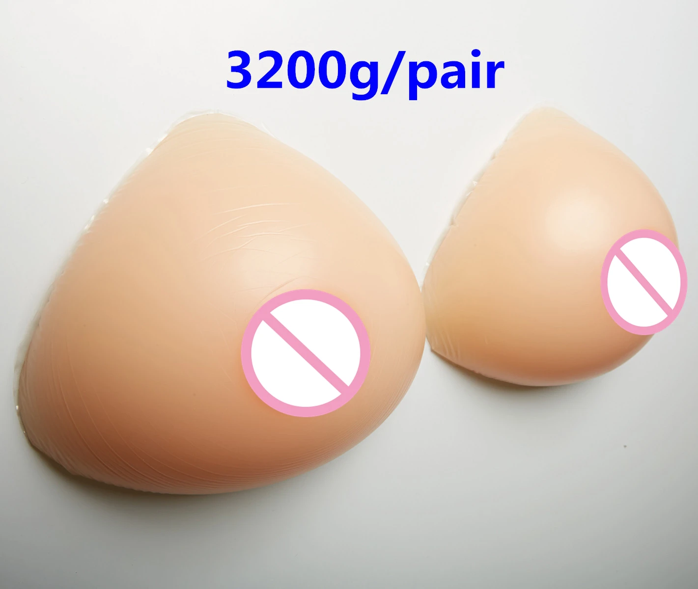 

3200g/pair Mastectomy Silicone Breast Forms Transvestite Realistic Breast Prosthesis Silicone Artificial Breast Shemale Boobs