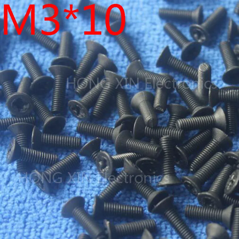 M3*10 black 1pcs Nylon Phillips Countersunk Flat Head Screw 10mm Plastic Bolt Plastic Fasteners Assortment brand new PC