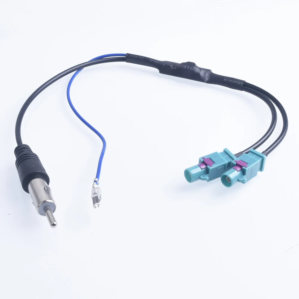 Radio Adaptor Audio Cable Male Dual Fakra - Din Aerial Antenna Amplifier Adaptor For vw for audi