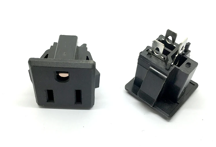 

100 pcs/lot SS-6B Travel Adaptor/Plug Converter in Black *CE Marked