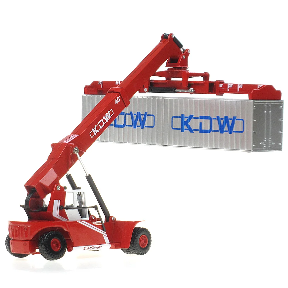 KAIDIWEI Alloy Engineering Truck Container Crane Transport Vehicle simulation children\'s toys christmas gifts 1:50