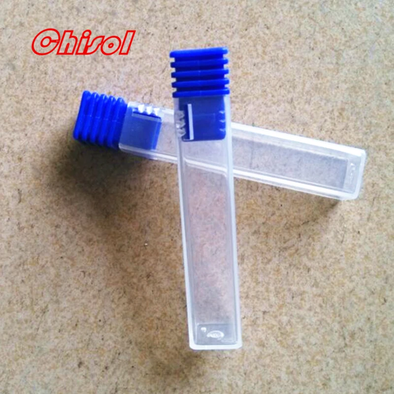 100pcs CNC End Mill Plastic Packing Box Hardware Tools PP Packaging Boxes For Drill Bit Screw Taps End mill