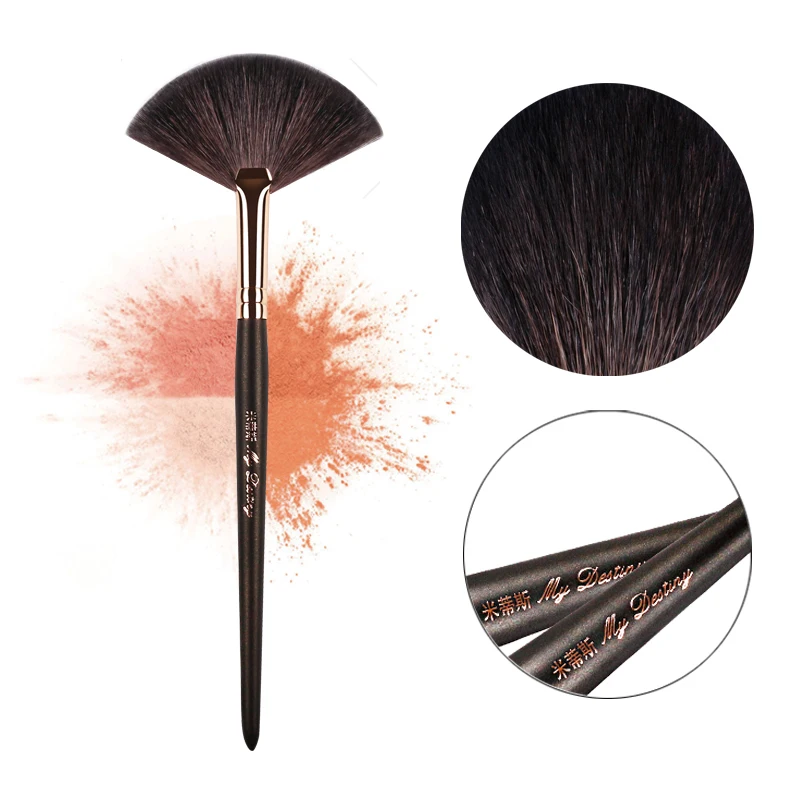 MY DESTINY Goat Hair Fan Brush for Powder Make Up Makeup Brushes Pincel Maquiagem Brochas Maquillaje Pinceaux Maquillage 051