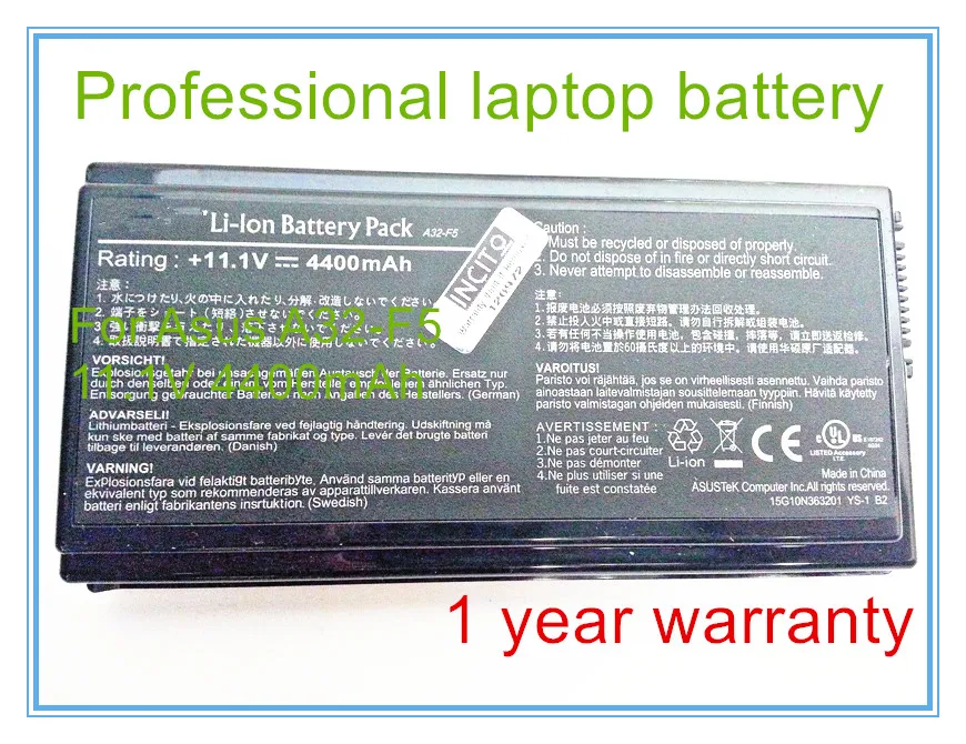 Original quality X50R X50RL X50N X50GL F5GL X50C F5V F5Z F5VL F5SL Battery for A32-F5