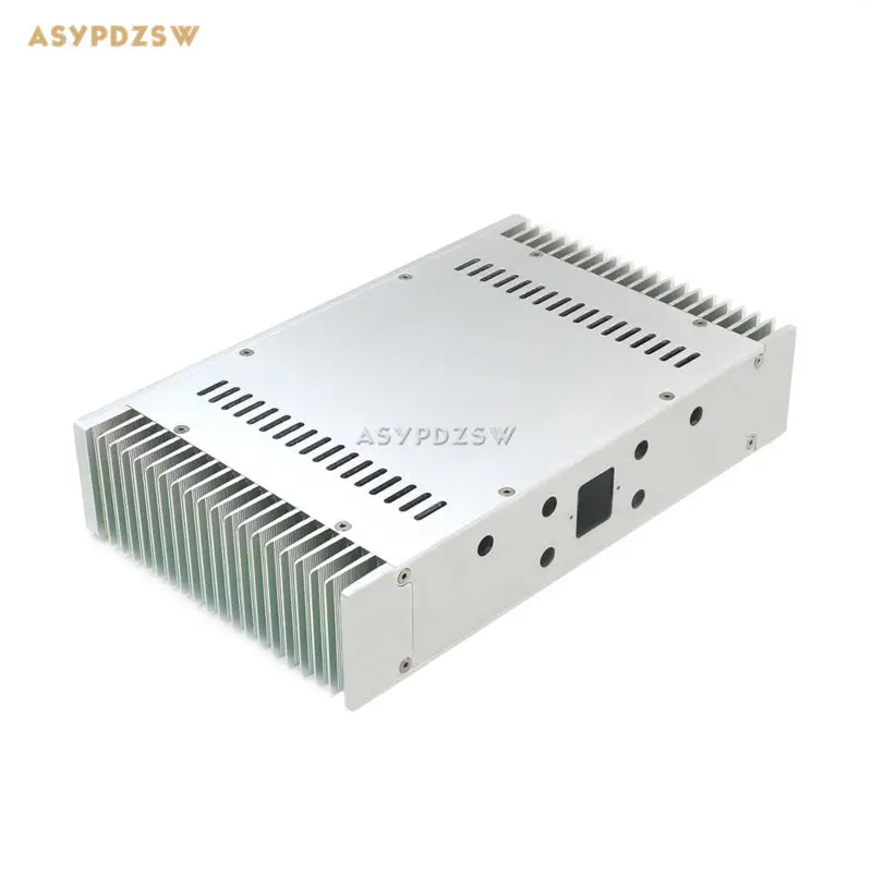 1969アルミニウムエンクロージャーパワーアンプシャーシクラスaアンプボックスデュアルヒートシンク