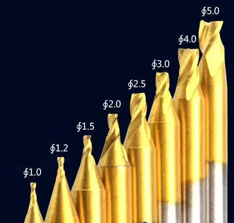 All Size  Milling Cutters For All Different Brand Key Cutting Machine Locksmith Tools Cutters Bits Steel Drill 5 pieces/lot