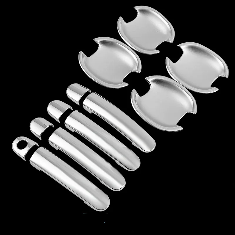 FUNDUOO For VW Golf Mk4 / VW Bora / VW Jetta 1999 2000 2001 2002 2003 2004 New ABS Chrome Door Handle + Cup Bowl Cover trim