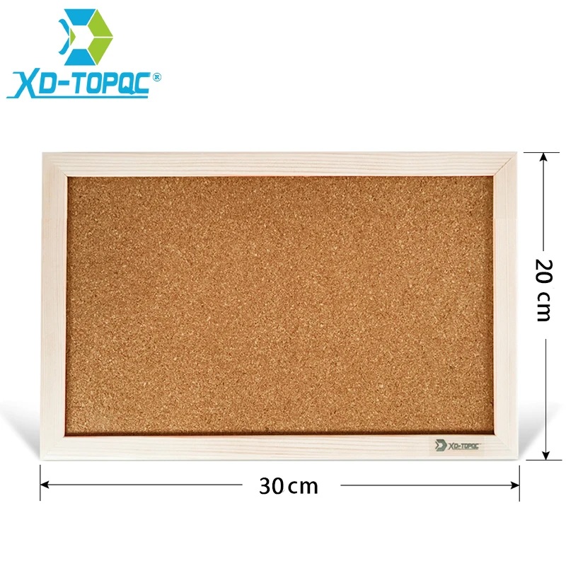 20*30cm New Bulletin Message Board Pine Wood Frame Cork Boards Be Hanging For School Home Office Nail Style With Push Pins