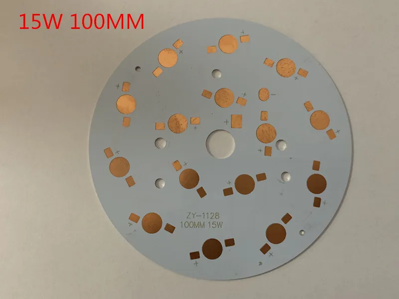 10PCS LED PCB Chip beads 1W 3W 5W 7W 9W 12W 15W 18W High Power Heat Sink Aluminum 23MM 32MM 78MM 90MM 100M Base Plate Downlight