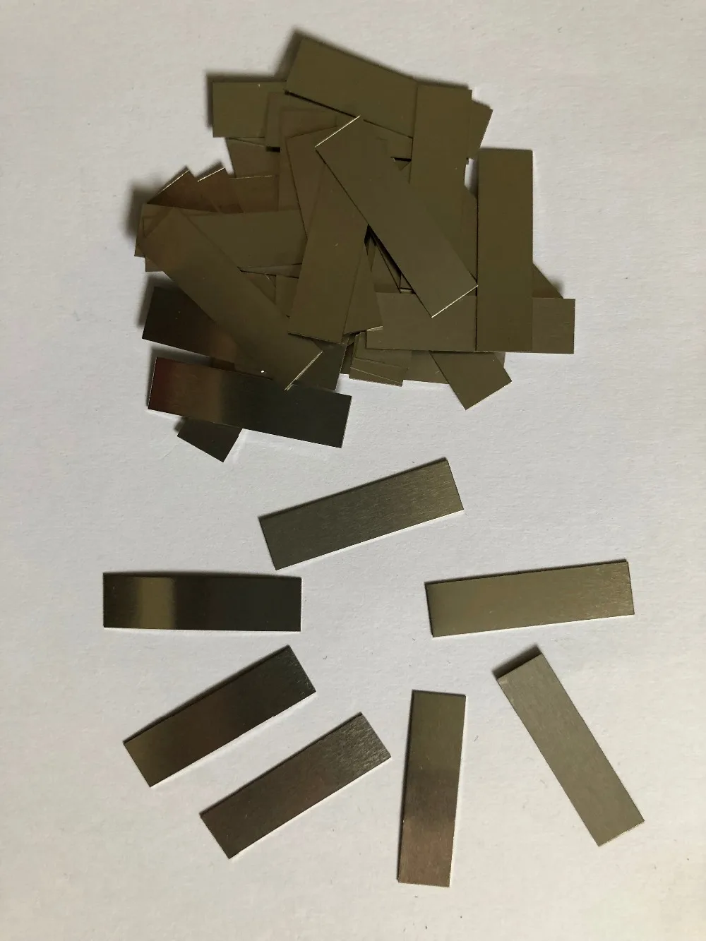 100pcs/lot 0.12 x 5 x 26mm Nickel Plated Steel Strap Strip Sheets for 2P 18650 battery spot welding