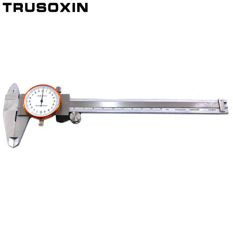 

Dial Stainless Steel Metal Vernier Caliper Dial Caliper 0.02mm Shock Proof 150 mm Caliper Micrometer Gauge Measurement Tool