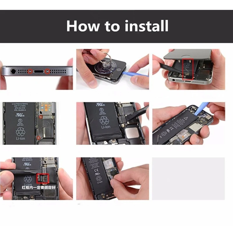 Pilhas para smartphone, gtf, ip6g, nova, estojo para reposição, acessório para iphone apple