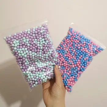 Bolas pequeñas de espuma para relleno flotante, accesorios de partículas de barro de nieve, DIY, coloridas, 13g