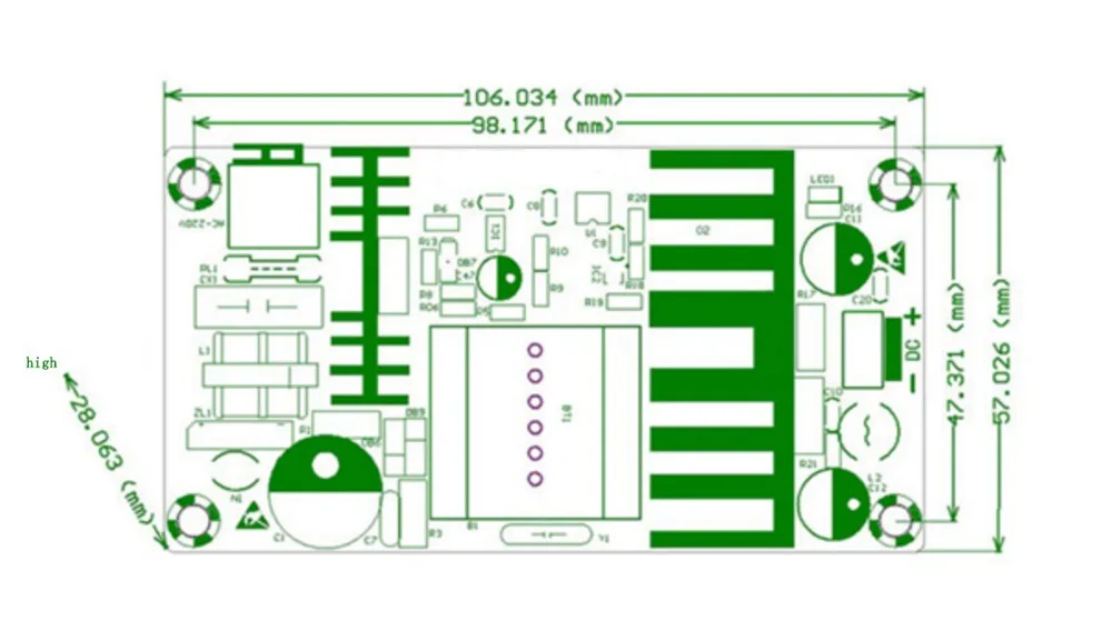 AC to DC Switching Power Supply Module AC 110v 220v to DC 24V 4A/12V 8A AC-DC Switch Power Supply Board