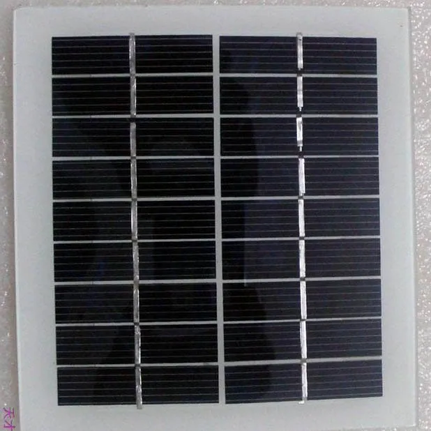 5piece Solar Panel Solar Charger kit Cells Bars& DIY 2 W 9V 180mA135mm*125mm Glass Laminated Polycrystalline Silicon Solar Cell