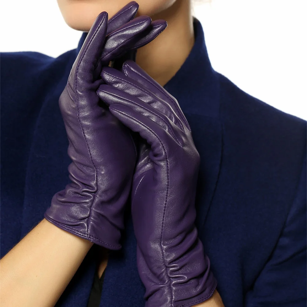 Real Leather Gloves Female Spring Autumn Thin Genuine Sheepskin Driving Women Gloves Top Fashion L022nq