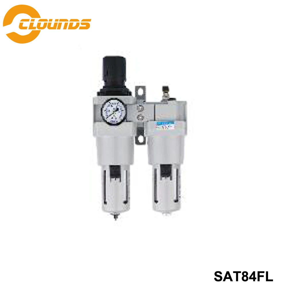 SAT84FL Compressore D'aria di Umidità Trappola G1/4 "3/8" 1/2 "1" Acqua Olio Filtro Regolatore di Pressione lubrificatore Strumento Accessorio