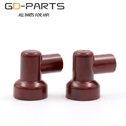 GD-PARTS Marrone Bachelite Tubo A Vuoto Caps Anodo Piastra Grip Tappi Cappello Per FU29 FU32 829 832 Tubi A Vuoto 2 PCS
