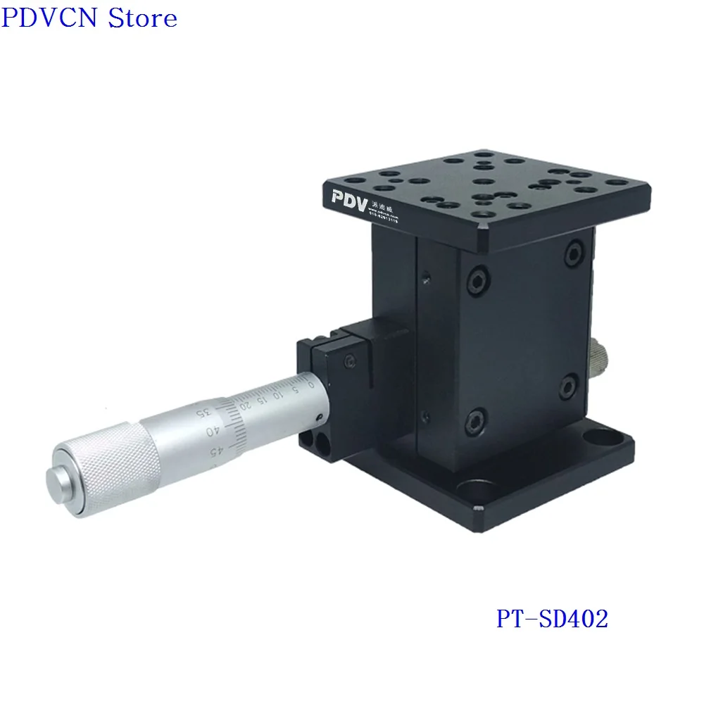 PT-SD402 Z-As Manual Lab Jack, Nauwkeurige Handmatige Lift, Lift, Optische Sliding Lift, 25 Mm Reizen Lineaire Tafel