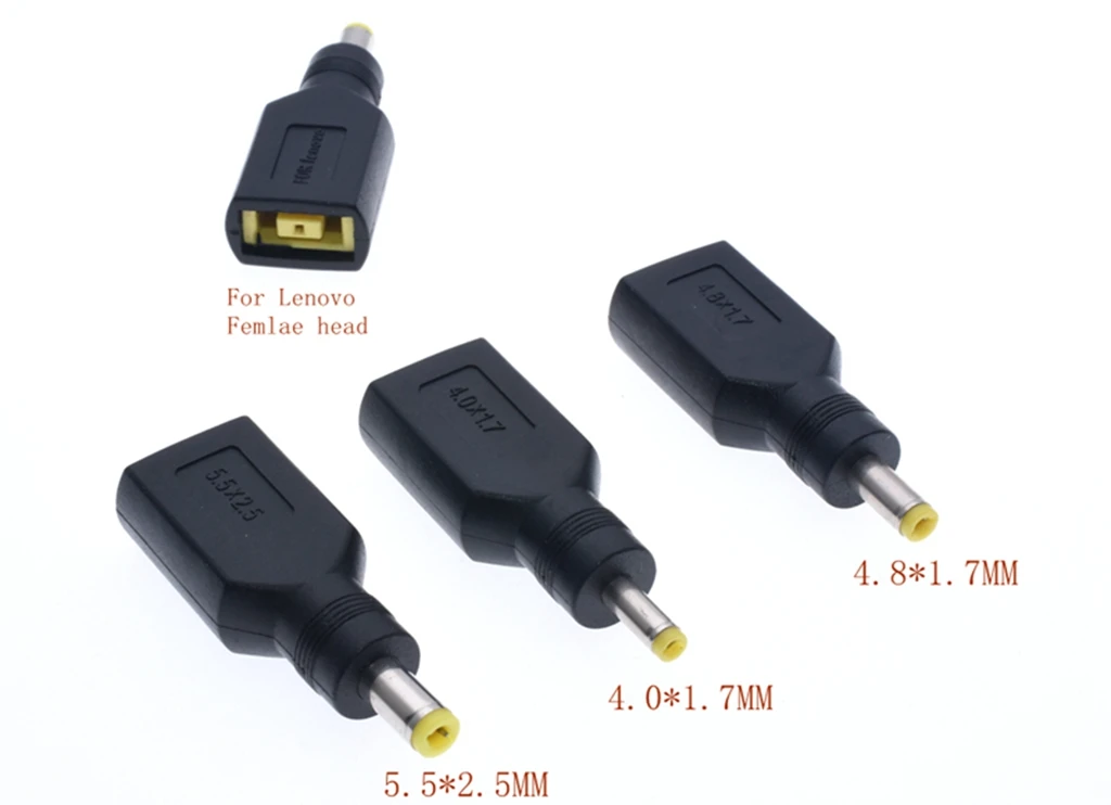 DC to YOGA Connector DC 4.0 / 1.7 mm & 4.8 / 1.7 mm & 5.5 / 2.5 mm For Lenovo X1 Carbon IdeaPad YOGA DC JACK Square 13 X1