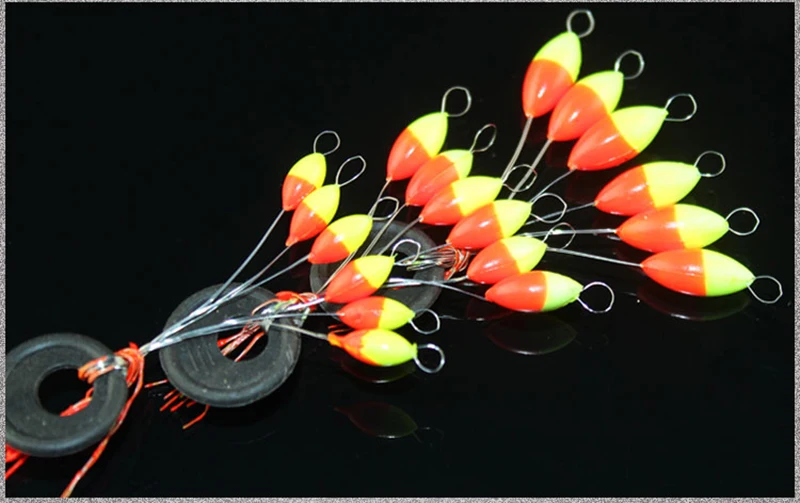 30pcs/lot Seven-star Float Large /Medium/ Small Size Olive Fishing Float Fishing Tackle Accesories Pesca Mini Buoys 6 in 1 B209