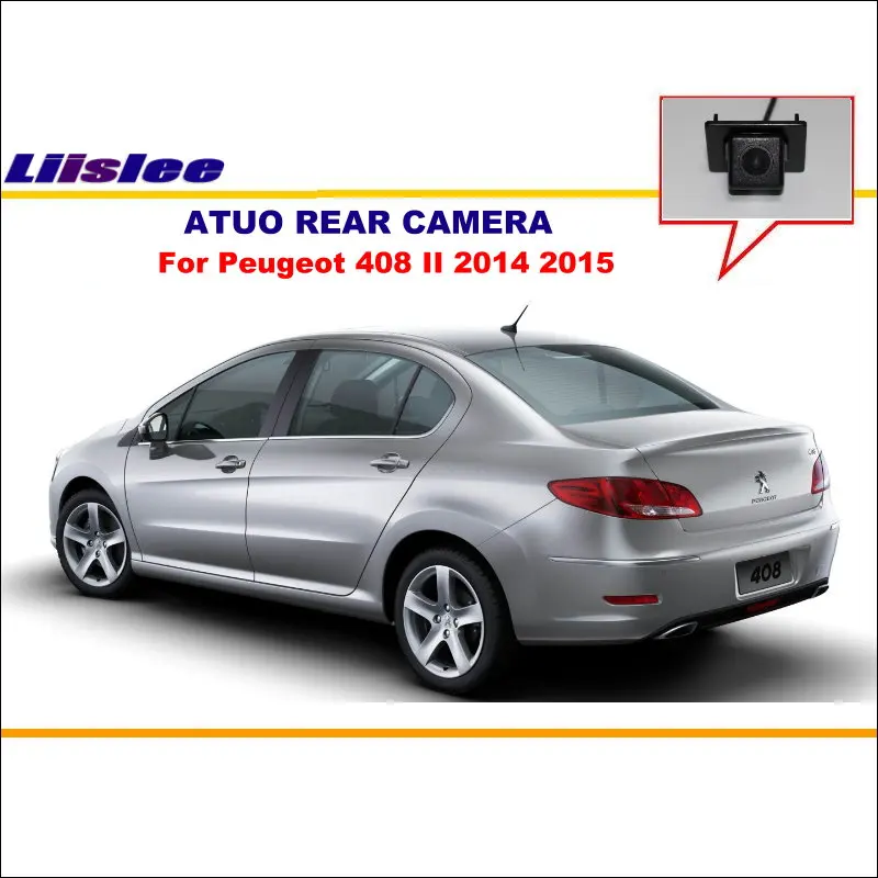 

Для Peugeot 408 II 2010-2015 Автомобильная камера заднего вида RCA NTST PAL автомобильный комплект аксессуаров HD камера ПЗС