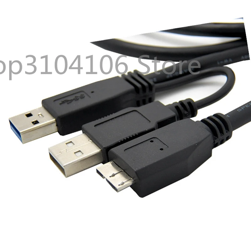 Новое поступление USB 3.0 A Y USB 2.0 штекер Micro B Кабель питания для передачи данных для мобильного жесткого диска Mobile HDD SSD 60 см
