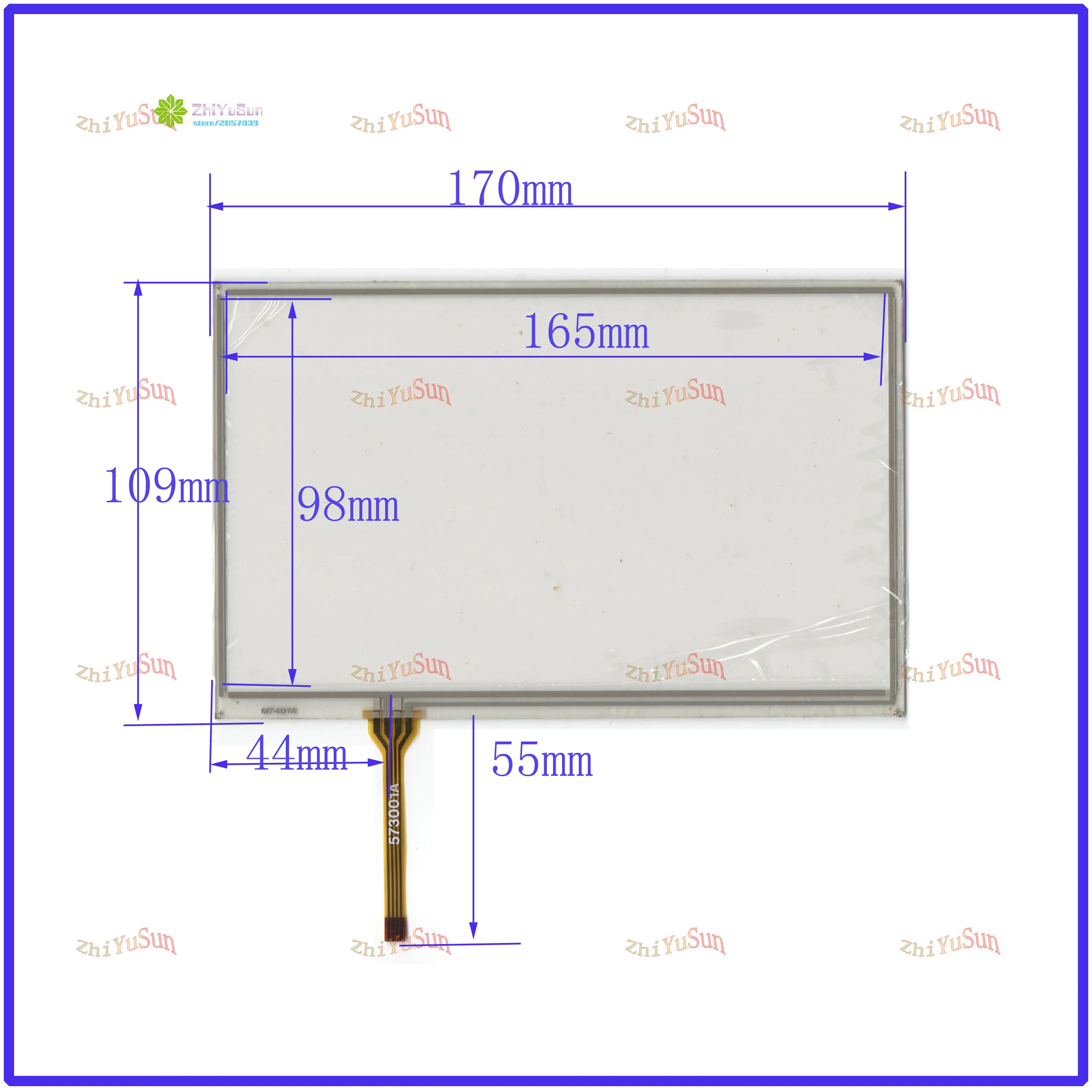 

ZhiYuSun HLD-TP-1518 compatible 7Inch 174mm*109mm 4Wire Resistive TouchScreen Panel Digitizer 174*109 this is compatible