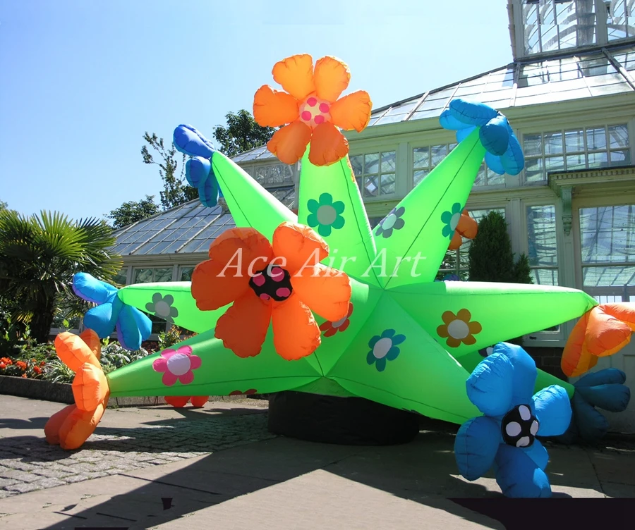 

custom inflatable LED decorated with the flower custom inflatable yard decoration, Large Garden Decoration Inflatable Flower