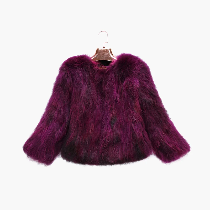 2018 New Arrival Real Raccoon Fur Coat 100% Natural True Fur Coat Women Fashion Fur Coat  Harppihop Fur