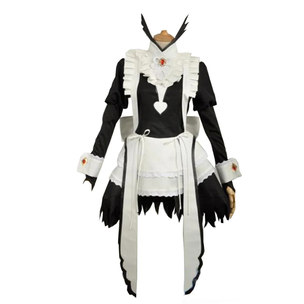 

2021 Fire Emblem If Felicia Maid Dress Raw White Cosplay Costume Custom Made