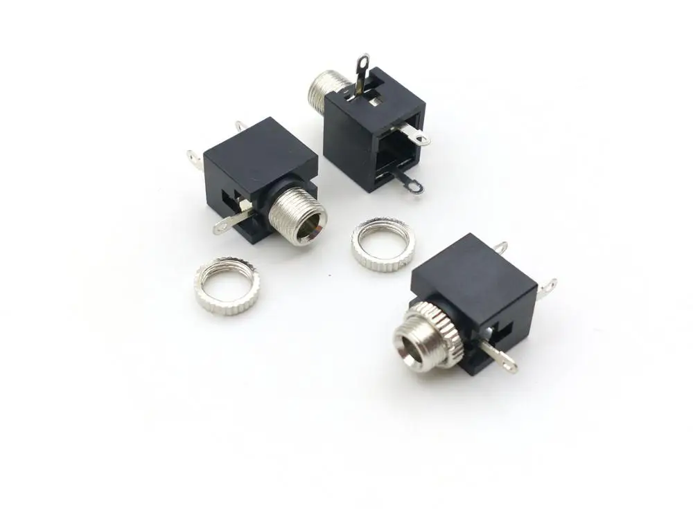 1000 Pcs 3.5 Mm Female Audio Mono Switched Socket Panel Jack