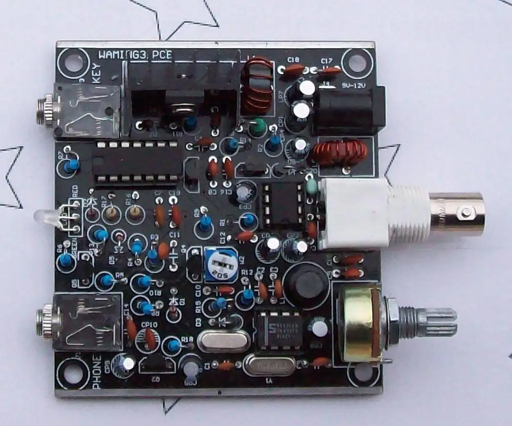 V3 Frosch Klingt HAM Radio QRP Telegraphen CW Transceiver Empfänger telegraphen maschine kurzwellen Radio Station 7,023 KHz DIY KITS