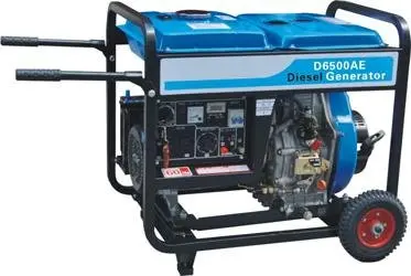 Sea shipping  factory directly sale Electric Starting Diesel Generator with handle and wheel 4.5KW