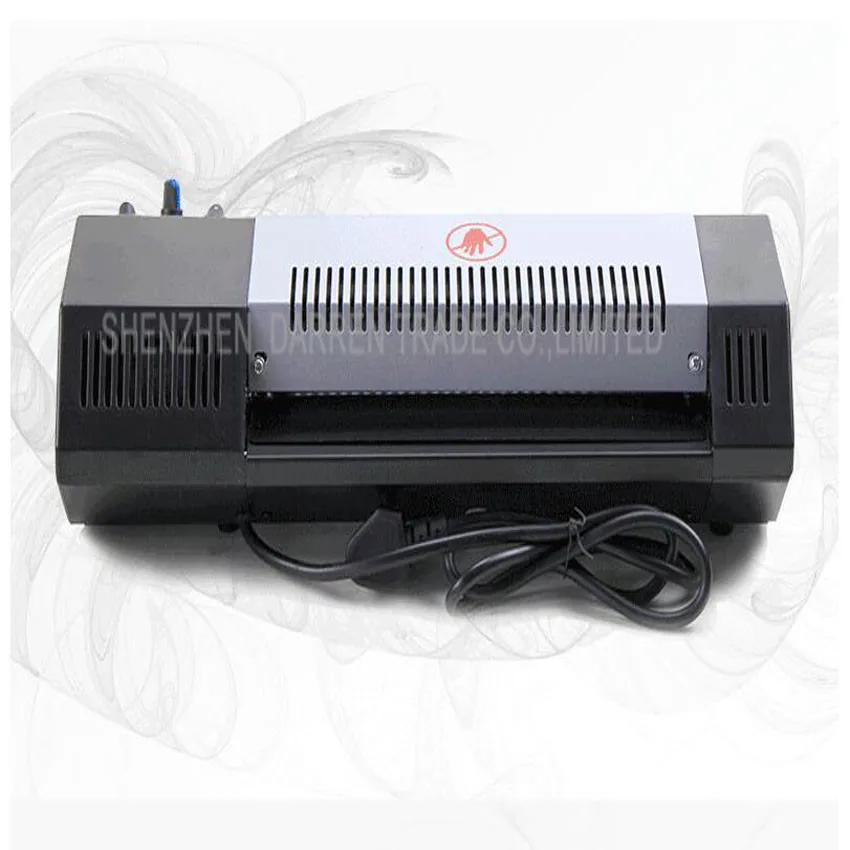 LM230+ hot/cold laminator 400w lamination machine a4 Max Width 230mm laminator coating photo laminating machine  1PC