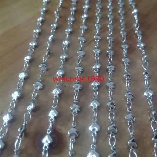 5meter of Lot  Stainless Steel Fashion Sweet Heart Link Chain Jewelry Finding / Marking Chain Heavy DIY