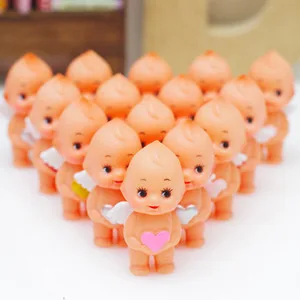 

5 см кукла ангела Kewpie фигурка голова может вращаться игрушки для детей подарок для друга много/5 шт.