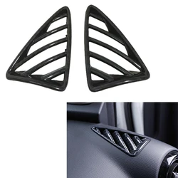 Carbon Fiber Look Upper Air Vent Outlet Cover Trim For Mazda CX-3 CX3 2017 2018