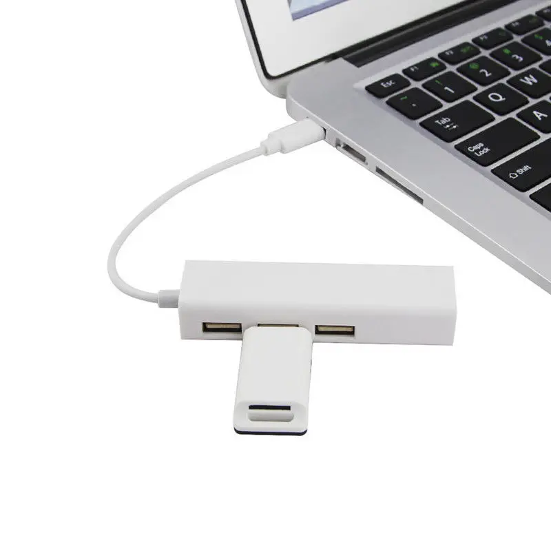 Type-C Adapter USB-C Hub 4in1 USB-C 3.1 to USB3.0 RJ45 Ethernet Port for Macbook