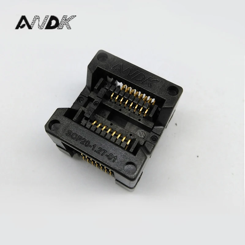 

SOP16 SOIC16 SO16 Burn in Socket Pitch 1.27mm IC Body Width 5.4mm 209mil Flash Chip Test Socket Adapter