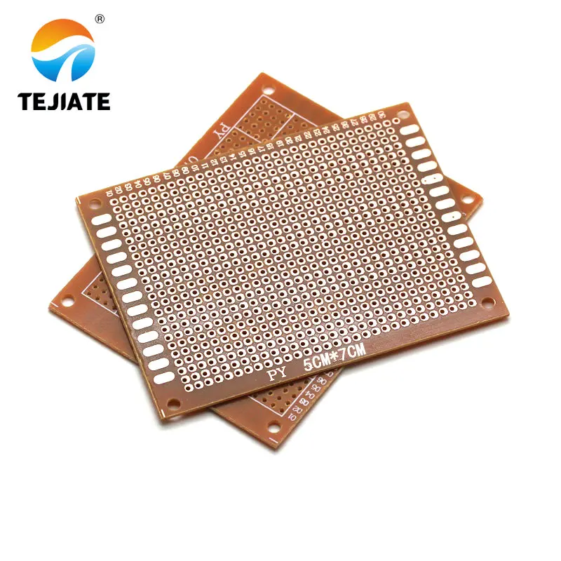 10Pcs high quatity!! new Prototype Paper Copper PCB Universal Experiment Matrix Circuit Board 5x7cm