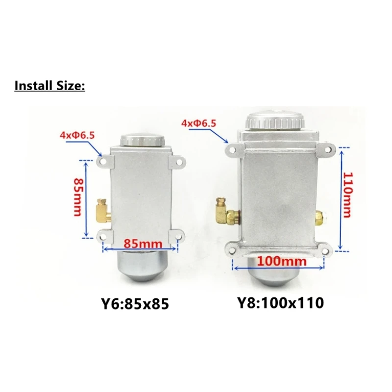 TECNR CNC lubricating oil pump hand-actuated cnc router electromagnetic lubrication pump Cast aluminum base