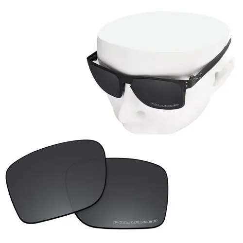 Imagen 2 del producto OOWLIT lentes de repuesto de policarbonato antiarañazos para Oakley Holbrook Metal OO4123, gafas de sol polarizadas antisal grabadas