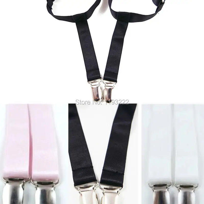 2PC=1Pair Basic Simple Stylish Handmade Punk Rock Cosplay Hoop Elastic Thigh Leg Garter Belt Suspender