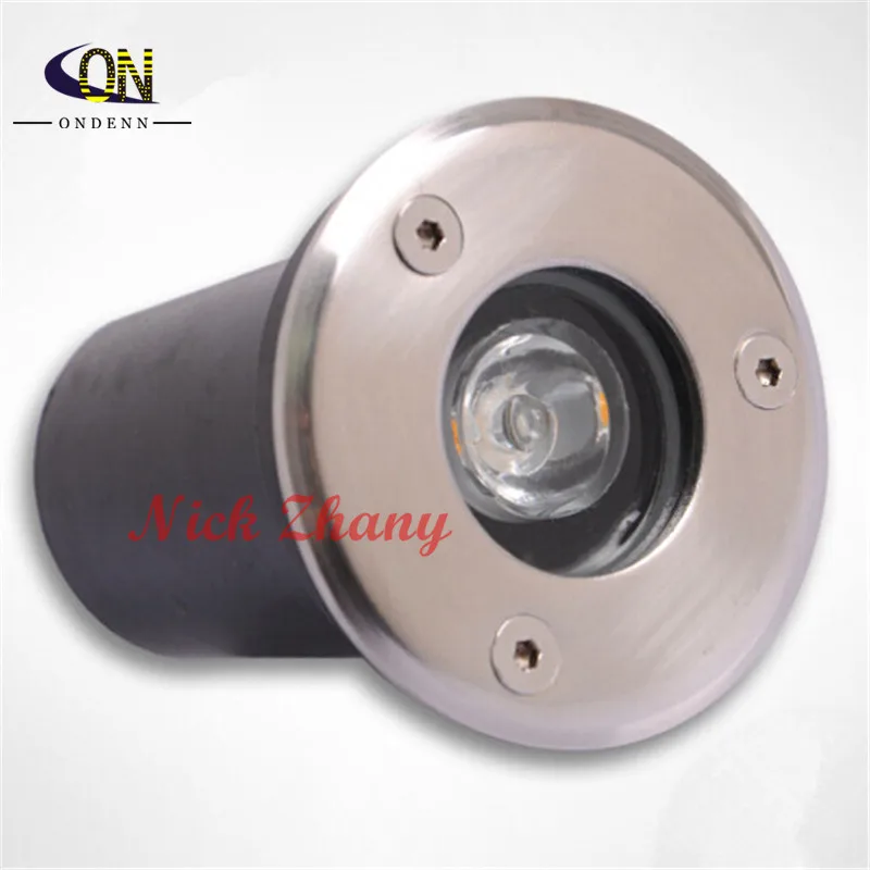 10pcs 1W LED Underground Lamps Buried Lighting LED Underground Light Outdoor Recessed AC85-265V DC12V