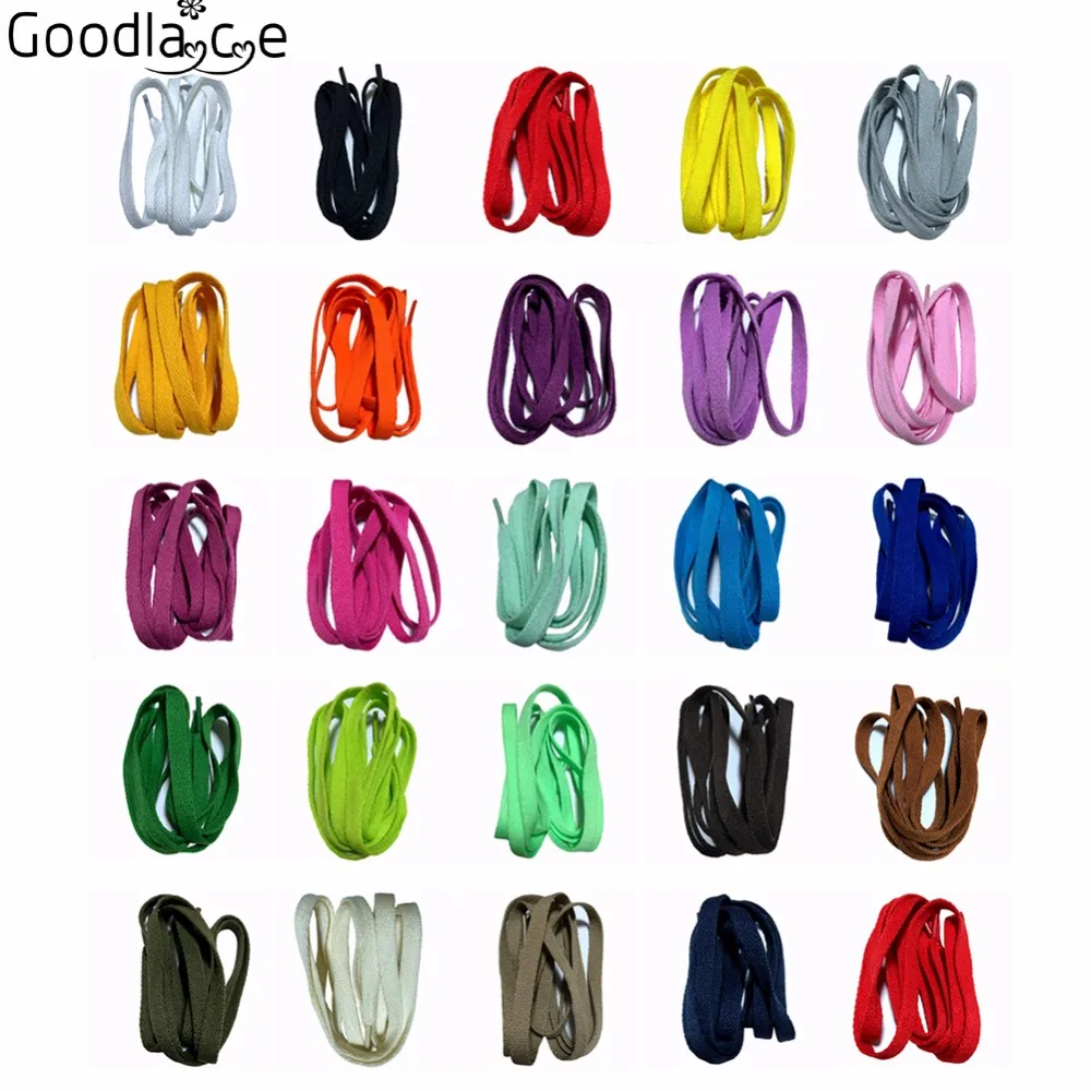 8mm Wide Flat Shoelace Shoe Lace for  Sneakers Sport Shoes 24 Colors 180cm/ 71Inch