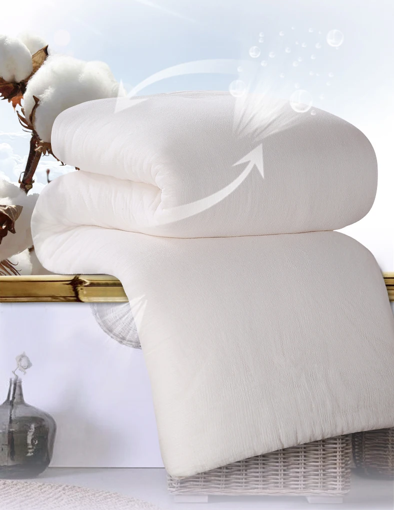 200*230 Fresh Long-Staple Cotton-padded Quilt Core Cotton Duvets Winter Blanket couette  chaude d'hiver Comforter Bedding Sets